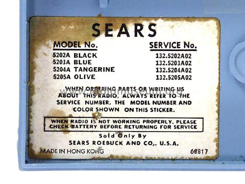 Silvertone 5203 Order=57A 5203; Sears, Roebuck & Co. (ID = 2679623) Radio