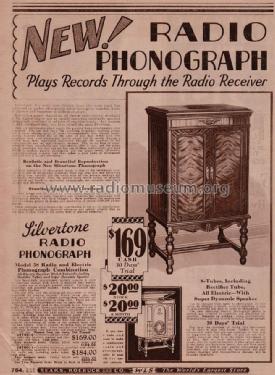 Silvertone 58 Radio Phonograph Order= 46T6010 or 6011; Sears, Roebuck & Co. (ID = 1291006) Radio