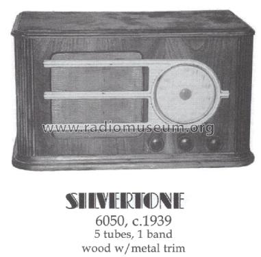 Silvertone 6050 Ch= 132.825; Sears, Roebuck & Co. (ID = 1473298) Radio