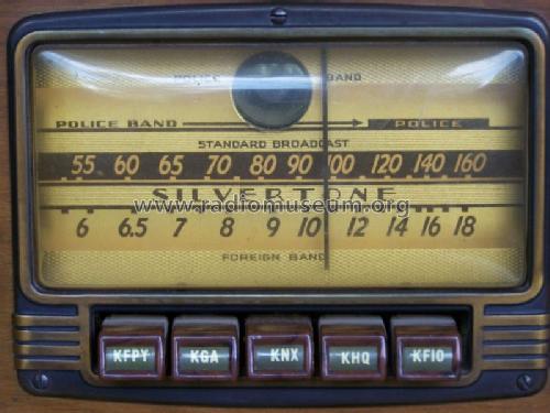 Silvertone Order= 57D 6324 Ch= 101.570 ; Sears, Roebuck & Co. (ID = 1029378) Radio