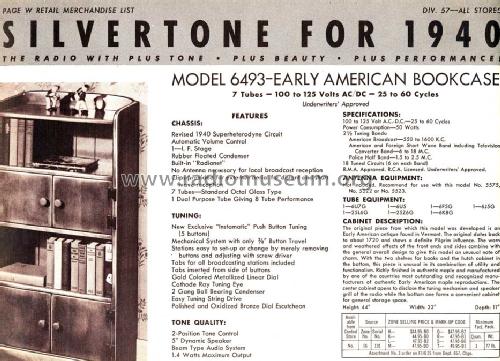 Silvertone Order= 57DM 6493 Ch= 101.570 ; Sears, Roebuck & Co. (ID = 1292505) Radio