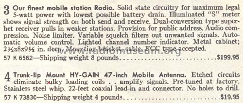 Silvertone 6562 Order=57K 6562; Sears, Roebuck & Co. (ID = 1687112) Car Radio