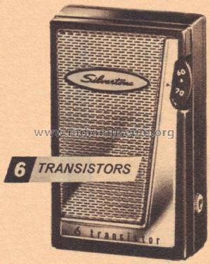 Silvertone 2204 - 6 Transistor Ch= 132.62901 Order=57G 2204; Sears, Roebuck & Co. (ID = 1673780) Radio