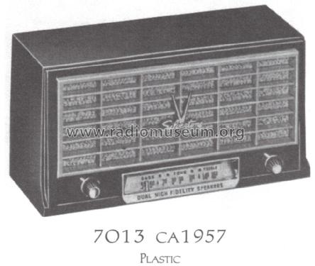 Silvertone Dual High Fidelity Speakers 7013 ; Sears, Roebuck & Co. (ID = 1518605) Radio