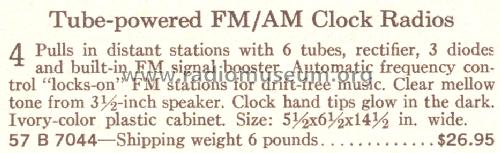 Silvertone 7044 Order= 57B 7044; Sears, Roebuck & Co. (ID = 1710892) Radio