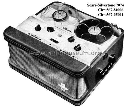 Silvertone 7074 Ch= 567.34006; Sears, Roebuck & Co. (ID = 1860140) R-Player