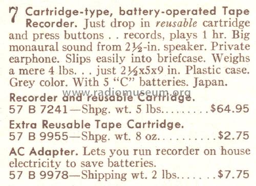 Silvertone 7241 Order= 57B 7241; Sears, Roebuck & Co. (ID = 1715172) R-Player