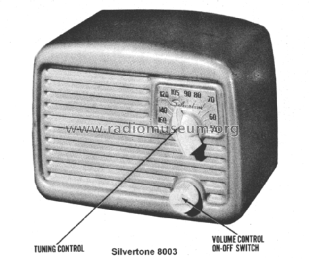 Silvertone 8003 Ch= 132.818-1; Sears, Roebuck & Co. (ID = 1464339) Radio