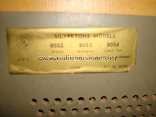 Silvertone 8054 Ch= 528.53050; Sears, Roebuck & Co. (ID = 1292219) Radio
