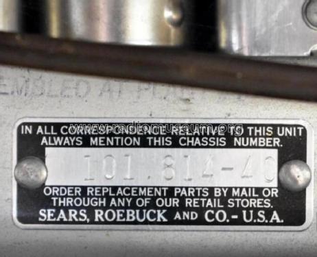 Silvertone 8085 Ch= 101.814-4C; Sears, Roebuck & Co. (ID = 2689087) Radio