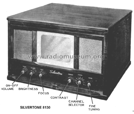 Silvertone 8130; Sears, Roebuck & Co. (ID = 1424650) Television