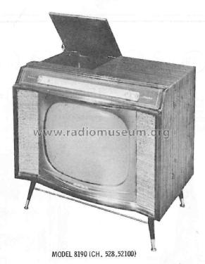 Silvertone 8190 Ch= 528.52100; Sears, Roebuck & Co. (ID = 2553619) Television