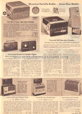 Silvertone 8204 Gray Ch= 132.42501 Order=57D 8204; Sears, Roebuck & Co. (ID = 1636799) Radio