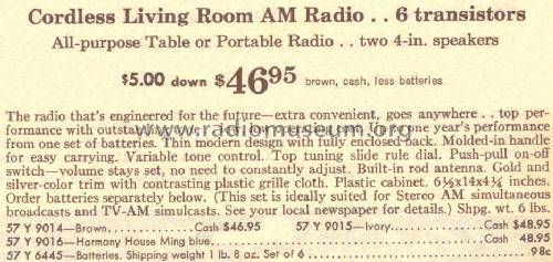 Silvertone Transistor Twin Speakers 9014 ; Sears, Roebuck & Co. (ID = 1638836) Radio