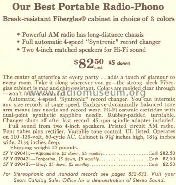 Silvertone 9043 Order=57Y 09043L; Sears, Roebuck & Co. (ID = 1673742) Radio