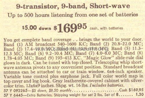 Silvertone 9226 Order=57Y 092265; Sears, Roebuck & Co. (ID = 1638833) Radio