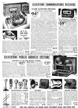 Silvertone Accessories, WLS Head Phones 57E4910 Catalogs #160 - #183, #199; Sears, Roebuck & Co. (ID = 1286217) Power-S