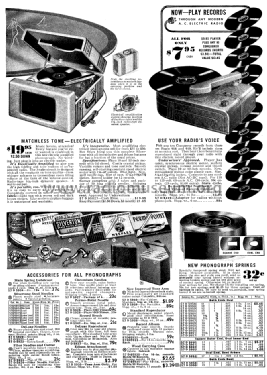 Silvertone Accessories, WLS Head Phones 57E4910 Catalogs #160 - #183, #199; Sears, Roebuck & Co. (ID = 1296245) Power-S