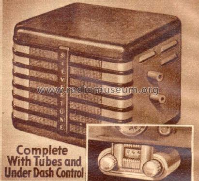 Silvertone Auto Radio Order= 57E 4600 Ch= 101.458; Sears, Roebuck & Co. (ID = 1275834) Car Radio