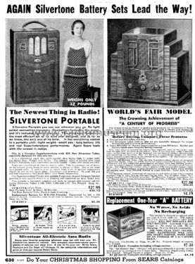 Silvertone Batteries and Storage Batteries ; Sears, Roebuck & Co. (ID = 1267068) Strom-V