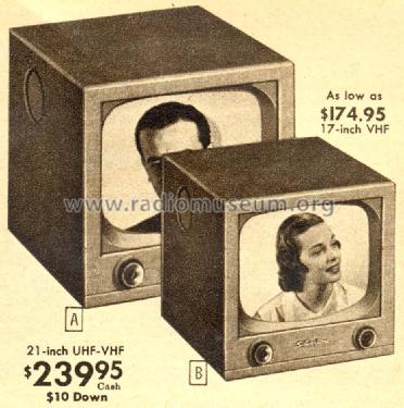 Silvertone M3112 or M3110 ; Sears, Roebuck & Co. (ID = 1345127) Télévision