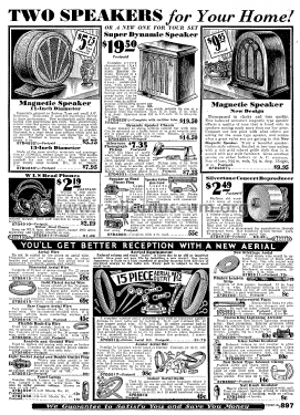 Silvertone Magnetic Speaker Order= 57D4831; Sears, Roebuck & Co. (ID = 1254943) Parlante