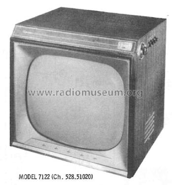 Silvertone model 7122 Ch= 528.51020; Sears, Roebuck & Co. (ID = 2427227) Fernseh-E