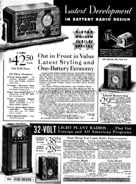 Silvertone Order= 57D 4429; Sears, Roebuck & Co. (ID = 1275277) Radio