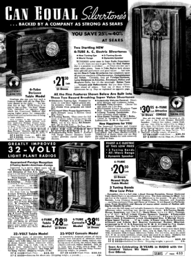 Silvertone Order= 57D 4429; Sears, Roebuck & Co. (ID = 1275537) Radio