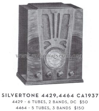 Silvertone Order= 57D 4429; Sears, Roebuck & Co. (ID = 1565549) Radio