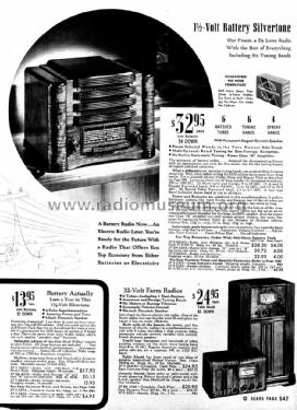 Silvertone Order= 57D 4612C; Sears, Roebuck & Co. (ID = 1298273) Radio