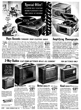 Silvertone Order= 57D 5827 Ch= 138.903; Sears, Roebuck & Co. (ID = 1308341) R-Player