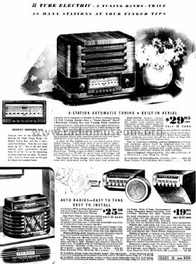 Silvertone Order= 57D 6190 Ch= 126.209; Sears, Roebuck & Co. (ID = 1296674) Car Radio