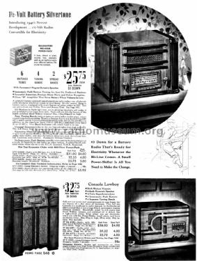 Silvertone Order= 57D 6359 Ch= 101.579; Sears, Roebuck & Co. (ID = 1298256) Radio