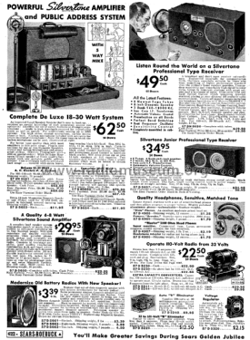 Silvertone Order= 57DM 5656; Sears, Roebuck & Co. (ID = 1276652) Radio