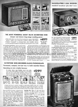 Silvertone Order= 57DM 8102 + 8104 Ch= 101.814-2B; Sears, Roebuck & Co. (ID = 1322805) Radio