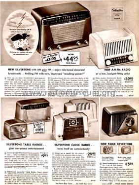 Silvertone Order= 57E 08004, 57E 08003; Sears, Roebuck & Co. (ID = 1730292) Radio