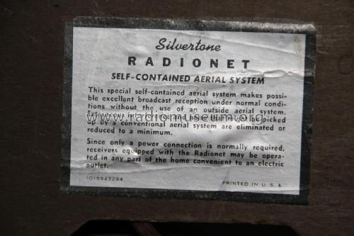 Silvertone Order= 57F 1581 Ch= 101.572-2A; Sears, Roebuck & Co. (ID = 1788113) Radio