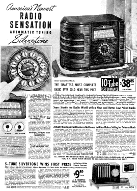 Silvertone 4505 Streamliner Order= 57F 4505 Ch= 101.393; Sears, Roebuck & Co. (ID = 1275900) Radio