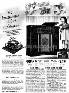 Silvertone Order= 57HM R5501 B Ch= 101.618-1A; Sears, Roebuck & Co. (ID = 1309858) Radio