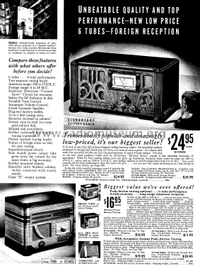 Silvertone Order= 57K 6050 Ch= 101.503-1; Sears, Roebuck & Co. (ID = 1284803) Radio