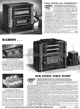 Silvertone Order= 57K 7039 Ch= 100.359; Sears, Roebuck & Co. (ID = 1316911) Radio