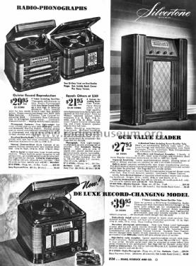 Silvertone Order= 57K 7056 Ch= 141.417; Sears, Roebuck & Co. (ID = 1316871) Radio