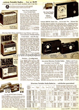 Silvertone Order= 57K 7212, 57K 5214 ; Sears, Roebuck & Co. (ID = 1737671) Radio