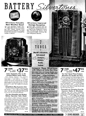 Silvertone 1933 Order= 57KM 1933 Ch= 334 ; Sears, Roebuck & Co. (ID = 1272358) Radio