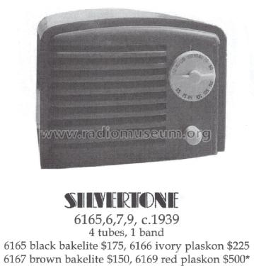 Silvertone Order= 57L 6167; Sears, Roebuck & Co. (ID = 1473302) Radio