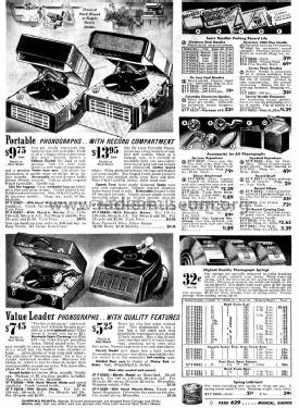 Silvertone Phonograph Catalog #160, #161, #165, #178, #181, #183, etc.; Sears, Roebuck & Co. (ID = 1308393) A-courant