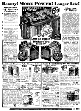 Silvertone Power Amplifier & B Eliminator Order= 57V 5209; Sears, Roebuck & Co. (ID = 1254972) Ampl/Mixer