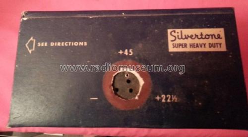 Silvertone - Radio B Battery - Super Heavy Duty 45 Volts 5095; Sears, Roebuck & Co. (ID = 1727568) Power-S