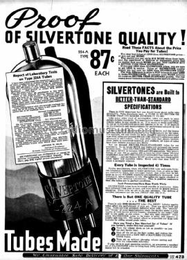 Silvertone Radio Tubes Catalogs #160 - #183, etc.; Sears, Roebuck & Co. (ID = 1263119) Power-S